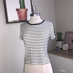 Cute black and white striped t-shirt